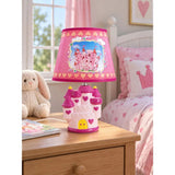 Pink Princess ceramic Castle side Bed Table Lamp, Kids Room Decor