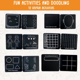 Berrybee Toddler Children's Activity Chalkboard Book-Portable