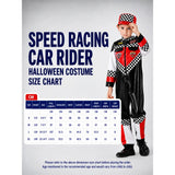 Speed Racing Car Rider costume,Kids Halloween Costume Fancy Dress Up