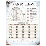 XMAS Tree Star Knitted Winter Cardigan, Christmas Sweater for Kids