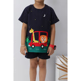 Navy car ride T-shirt