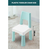 OPlus Learning Chair for Kids - Pastel Blue and White