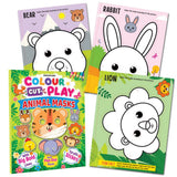 Colour Cut Play: Animal Masks- A Creative Sticker Activity Book for Kids Ages 4–8