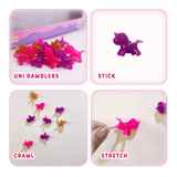 Uni GooGoo Slime Party (Pink) 4 Slimes + 20 Unicorn Dawdlers, Stretch, Squish & Decorate
