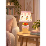 Pink ceramic Ice Cream Table side Bed Table Lamp, Kids Room Decor