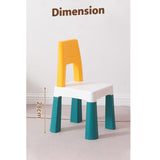 OPlus Learning Chair for Kids - Yellow, White and Blue