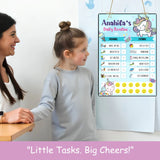 Daily Reward Chart Personalised - Unicorn Sparkle