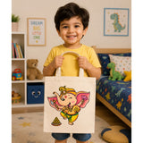 DIY Colouring Dancing Ganesha Tote Bag