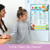 Daily Reward Chart Personalised - Roar and Explore