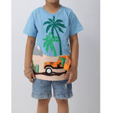 Blue Safari vacation T-shirt