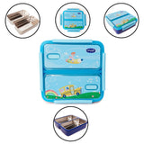Youp Stainless Steel Blue Color Kids Bento Lunch Box With 2 Compartments Tycoon - 1100 ml
