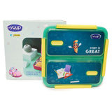 Youp Stainless Steel Green Color Kids Bento Lunch Box With 2 Compartments Tycoon - 1100 ml