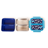 Youp Stainless Steel Blue Color Unicorn Theme Kids  Bento Lunch Box With 2 Compartments Pluto - 1100 ml