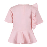 Pink Pemplum Top