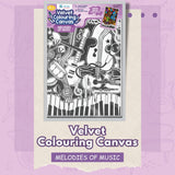 Velvet Colouring Posters - Melodies Of Music