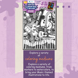 Velvet Colouring Posters - Melodies Of Music