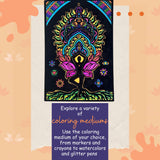 Velvet Colouring Canvas – Mindful Yoga