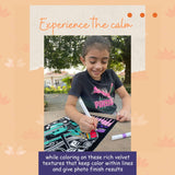 Velvet Colouring Canvas – Mindful Yoga