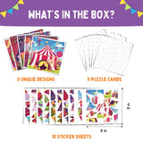 Mosaic Sticker by Number - Circus Carnival