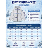 Red Bear-Ear Faux-Fur Hooded Quilted Winter Jacket for Kids
