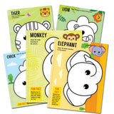 Colour Cut Play: Animal Masks- A Creative Sticker Activity Book for Kids Ages 4–8