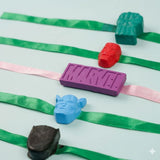 Superhero Handmade Crayon Rakhi Set of 5 - Reusable Raksha Bandhan Rakhi for Kids - Design 1