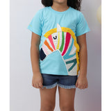 Aqua Zebra T-shirt