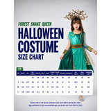 Forest Snake Queen Kids Halloween Costume Dress Up