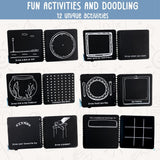 Berrybee Kids Children's Activity Chalkboard Book-Portable