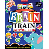 Brain Train Activity Book for Kids Age 5+ - With Colouring Pages, Mazes, Puzzles and Word searches Activities