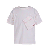 Orange Diagonal Pocket T Shirt
