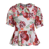 All Over Pomegeranate Top
