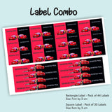 Label Combo - 95 Car