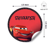 Round Water Proof Labels -95 car