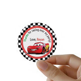 Round Thank You Label - 95 Car