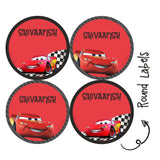Round Water Proof Labels -95 car