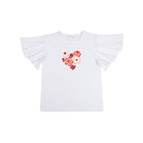 Floral Heart T Shirt
