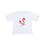 Floral Squirrel Top And Ruffled Skirt