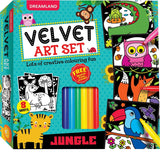 Jungle - Velvet Art Set With 10 Free Sketch Pens