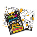 Animals Neon Colouring World Book for Kids Age 4 - 7  years with Neon Pens