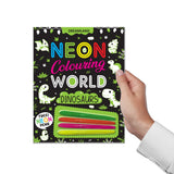 Dinosaurs Neon Colouring World Book for Kids Age 4 - 7  years with Neon Pens