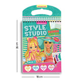 Style Studio Fashion Sketch Activity Book 2 for Girls Age 4-8 years– Creative Design Kit with Sticker Sheets, Stencil Sheets, Dressing Paper & Sketch Pages | Fun DIY Activity Book