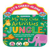 Jungle- Let's Carry-Along Activity, Colouring Book for Kids Age 3 -8 years (My Very Cute Activities Series)