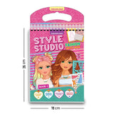 Style Studio Fashion Sketch Activity Book 1 for Girls Age 4-8 years– Creative Design Kit with Sticker Sheets, Stencil Sheets, Dressing Paper & Sketch Pages | Fun DIY Activity Book