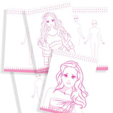 Style Studio Fashion Sketch Activity Book 1 for Girls Age 4-8 years– Creative Design Kit with Sticker Sheets, Stencil Sheets, Dressing Paper & Sketch Pages | Fun DIY Activity Book