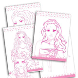 Style Studio Fashion Sketch Activity Book 1 for Girls Age 4-8 years– Creative Design Kit with Sticker Sheets, Stencil Sheets, Dressing Paper & Sketch Pages | Fun DIY Activity Book