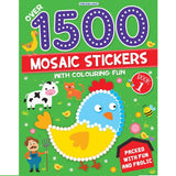 1500 Mosaic Stickers Book 1 with Colouring Fun  - Sticker Book for Kids