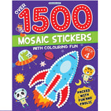 1500 Mosaic Stickers Book 4 with Colouring Fun  - Sticker Book for Kids