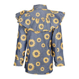 Sunflower Print Dress