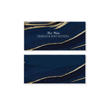 Money Envelope (Adult) - Blue Gold Marble